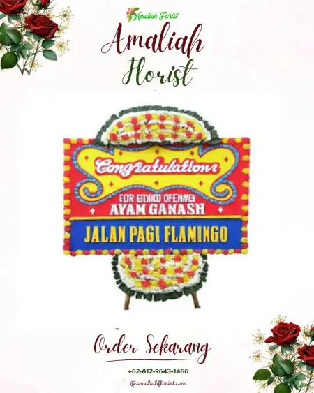Sewa Papan Bunga Giliginting